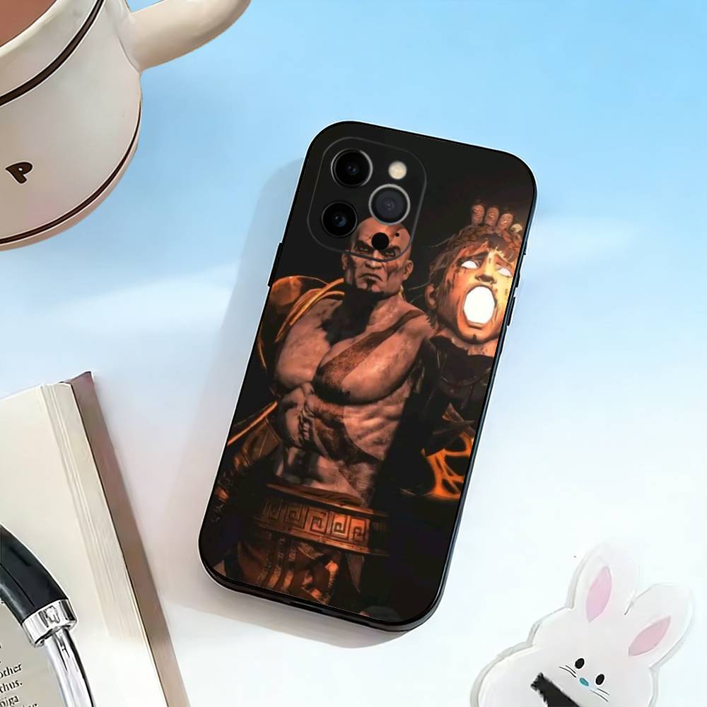 Game God of W-War Kratos  Phone Case Silicone Soft For IPhone 17 16 15 14 13 12 11 X XR Plus Pro Max Plus