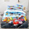 Super Wings Bedding Set Bedspread Single Twin Full Queen King Size Game Super Wings Bed Set Children's Kid Bedroom Duvetcover