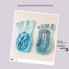 2Pcs Anti Skid Five Finger Yoga Socks Cross Strap Grip Socks for Women Pilates Ballet Home Fitness Training