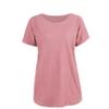 Shop   Women Slub CoTTon Round Neck ShorT Sleeve T shirT cobalT Dai Wsh 0242