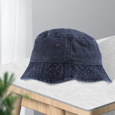 Bucket Cap Vintage Foldable Washed Denim Men Women Hip Hop Fisherman Hat Fishing