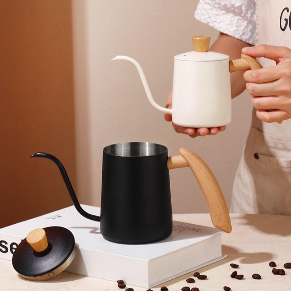 Graduated Pour Over Coffee Kettle 350/600 ML Coffee Maker Pot Simple Gooseneck Coffee Pot  Camping