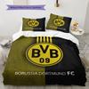 Borussia Pattern Bedding,Quilt Set Quilt Cover Pillowcase Home Birthday Gift(1 * Duvet Cover + 2 * Pillowcase, Without Core)