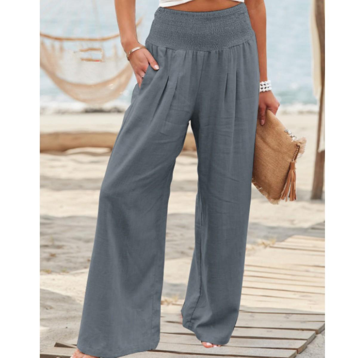 

Свободные широкие брюки с твердой резинкой на талии, мешковатые летние беговые брюки, женские длинные брюки, женские спортивные брюки для женщин, брюки M