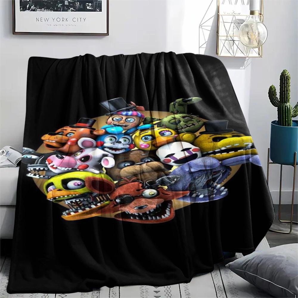 Five Nights Freddy'S Plushies Blanket Blanket Home Decor Office Rest Blanket Digital Printing Sheet