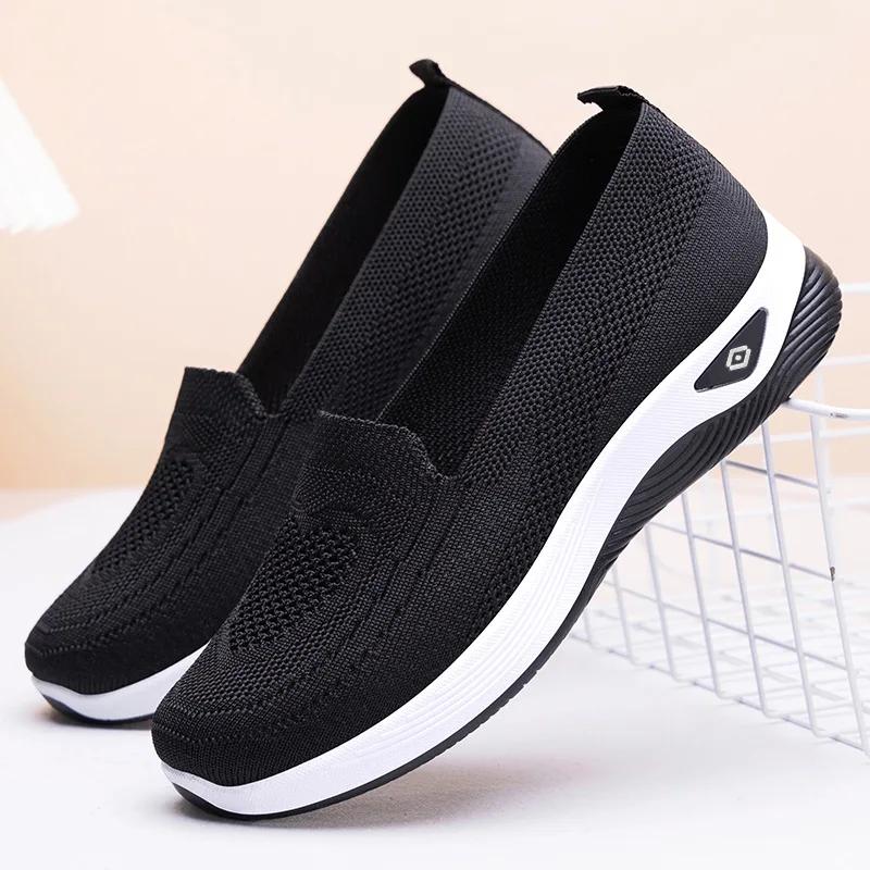 Women's 2025 Spring New , Mom's Shoes, One Step Stepping Women's Shoes, Casual Breathable Single shoes for women