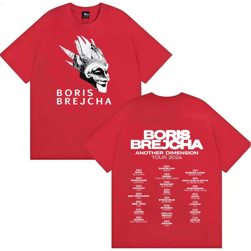 Boris Brejcha's Mask Comic Fashion Double-sided Printed Men's and Women's Summer Pure Cotton T-shirt