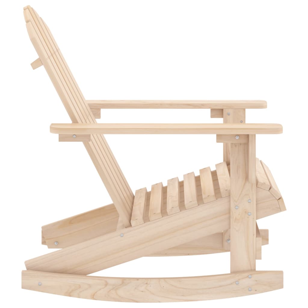 Vidaxl Garden Adirondack Rocking Chair, Solid Fir Wood