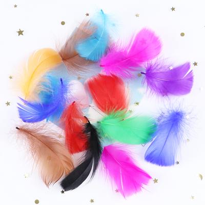 50Pcs Goose Feathers For Crafts 5-8Cm Beautiful Swan Feather Wedding Party Festivals Handicraft Diy Headdress Clothing Accessory
