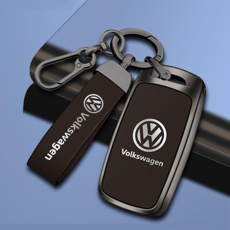 Pour étui de clé de voiture VW Coque pour VW Volkswagen Polo Tiguan Passat Golf Jetta Lavida Skoda Octavia Protection Porte-clés Accessoire