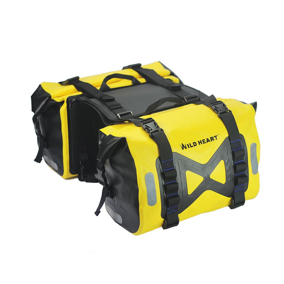 

WILD HEART Waterproof Motorcycle 50 L Tank Motor Side One Yellow Saddlebag, Bag, Bag, Size, жёлтый
