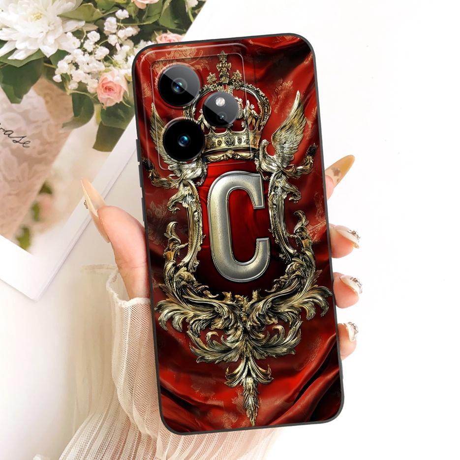 For Realme GT 7 Case Realme GT 7T Cute Crown Letters Cover Soft TPU Phone Case For Realme GT 7 Pro GT7 T GT7T 5G Back Cover Bags