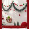 Christmas Decoration Garland: Ribbon, Leaves, Snowflakes, Tinsel, for Windows and Trees.