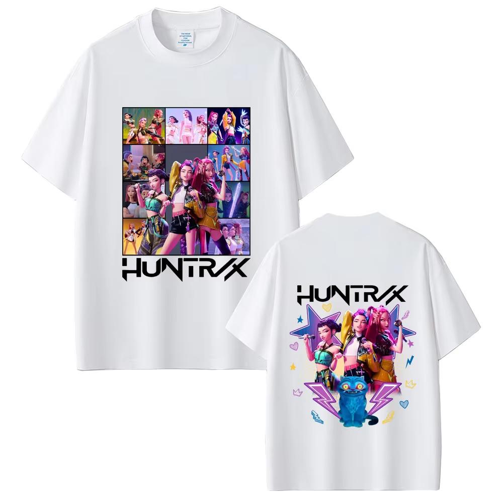 Kpop Demon Hunters T Shirt Rumi Mira Zoey T-shirt Derpy Tiger T-shirts Men Women Fashion Cartoon T Shirt Male Cotton Casual Tees