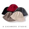 Knitted cashmere hat women's autumn and winter thickened bucket hat bucket hat basin hat single cold hat wool hat
