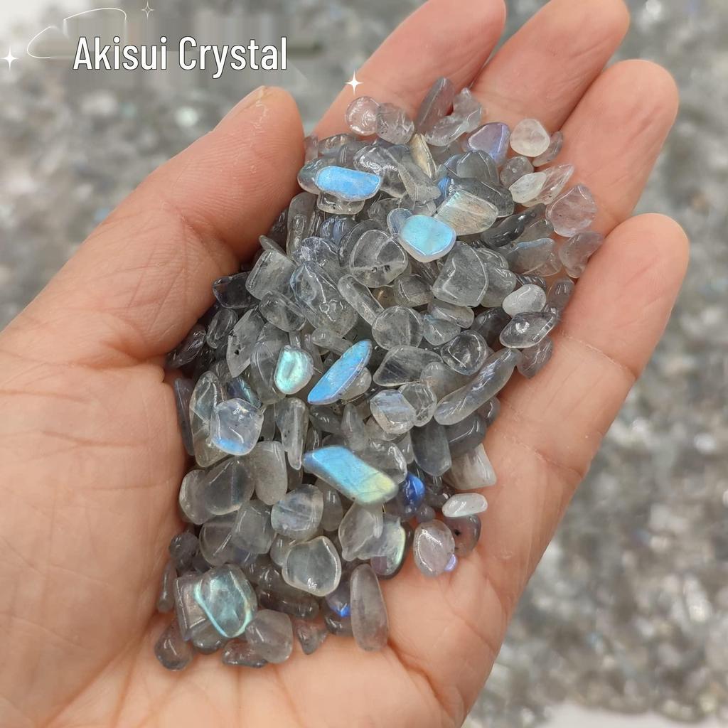 Natural Labradorite Silver Gray Raw Stone for Bonsai, Landscaping & Fish Tank Decor