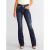 New women's denim embroidered fashion slim-fit flared jeans