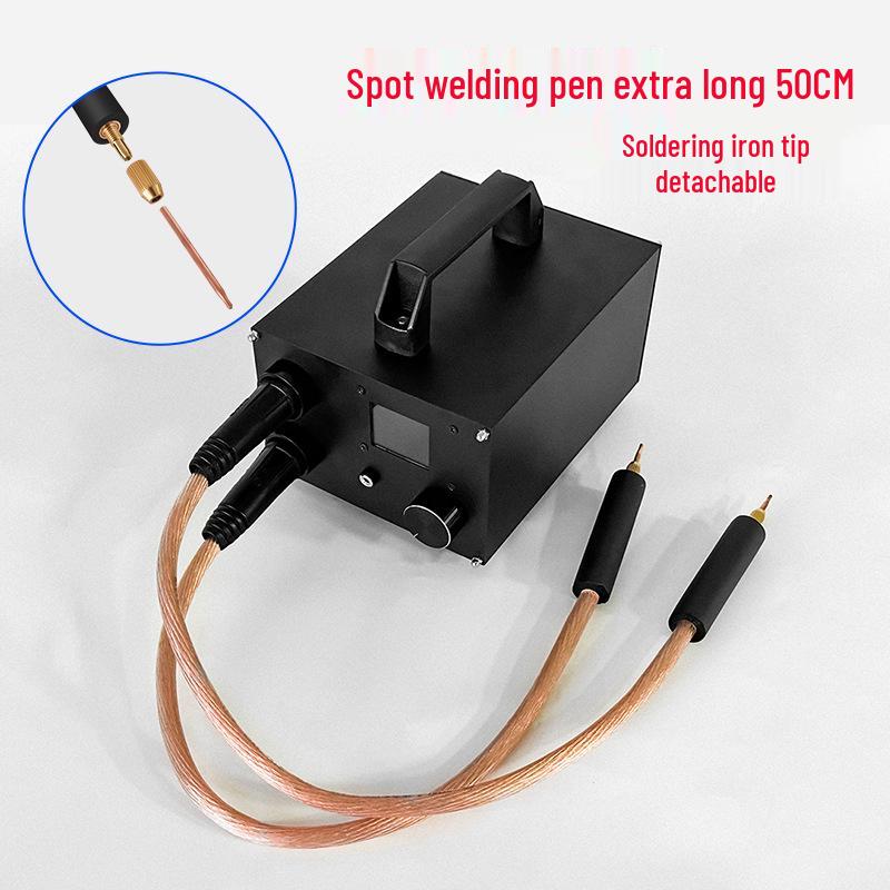 High-Power Handheld Spot Welder with Digital Display & Supercapacitor for 18650 Nickel Strips