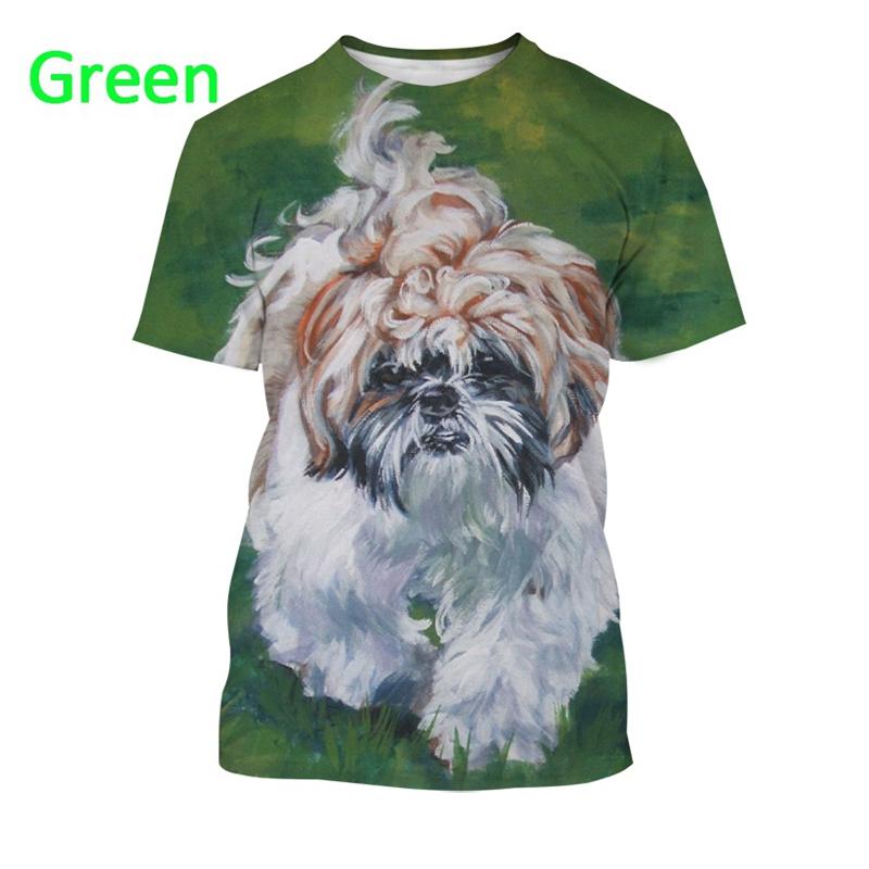 New 3D Boys Animal Dog Print Harajuku Style T-Shirt Summer Casual Short Sleeve Streetwear Loose Top