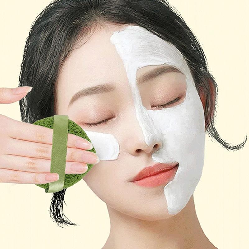 3Pcs Cleansing Face Puff Soft Skin-Friendly Fast Foaming Deep Clean Hygienic Facial Face Washing Sponges Facial Skin Care Tool3P