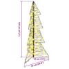 Christmas Tree with 100 LEDs Warm White 120 cm Rattan