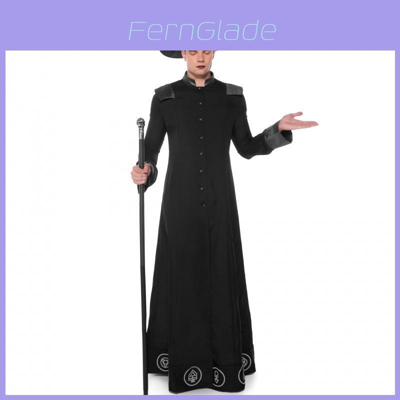 Classic Black Wizard Costume For Men Perfect For Halloween Parties And Cosplay Events