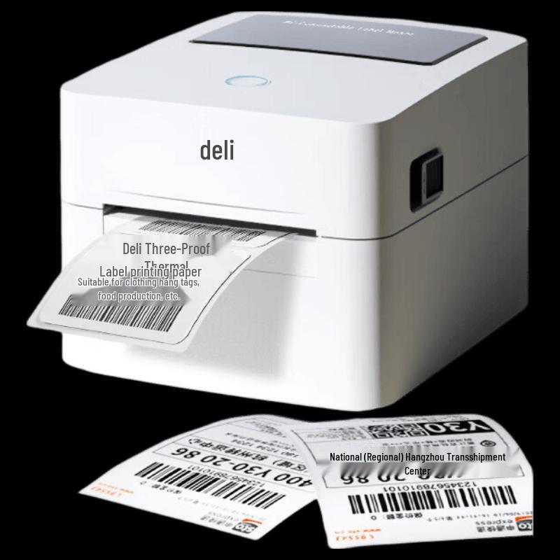 Deli DL-750W High-Speed Thermal Label Printer CN plug (adapter included)