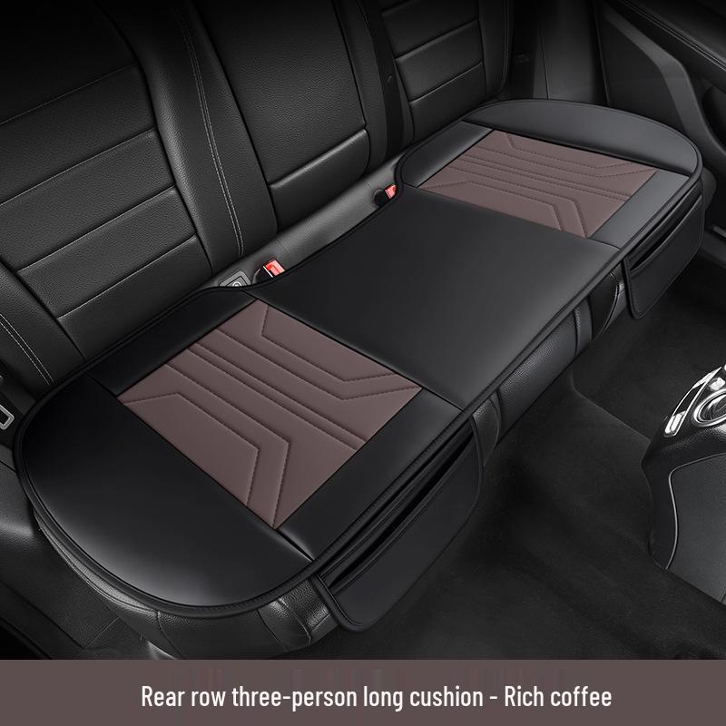 Universal All-Season Leather Car Seat Cushion for SUVs, Off-Road, Sedans, and Trucks