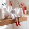 Small Decorative Plant Vase Sitting Human Shaped Resin Planter Creative Flowerpot with Legs Leggy Planter for Indoor Humanoid Succulents &