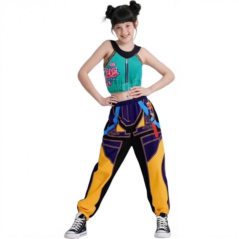

New popular demon hunter costume pop singer halloween women s clothing children s clothing cos suit 160cm