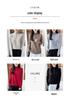 Women's Slim Fit Wool Knit Jacket with Rolled Hem and Half-Open Collar