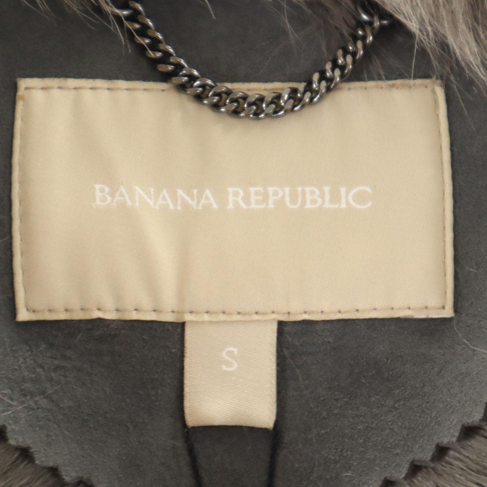 Banana Republic With real fur Mouton coat S gray Women Used