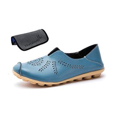 Floralover (Karen) Women's Moccasins, Slip-On Sneakers, Driving Shoes, Flats, Loafers, Nurse Shoes, Pregnant Women's Shoes, Soft, Lightweight, Breatha