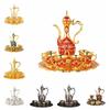 Set Teiera Multifunzionale Metallo Vintage Set Vino Set da Servizio Tè Set Tè Turco Casa