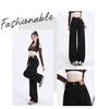 Women's Black High-Waist Wide-Leg Jeans - Slimming, Tall-Enhancing Fit, Versatile Fashion Long Pants