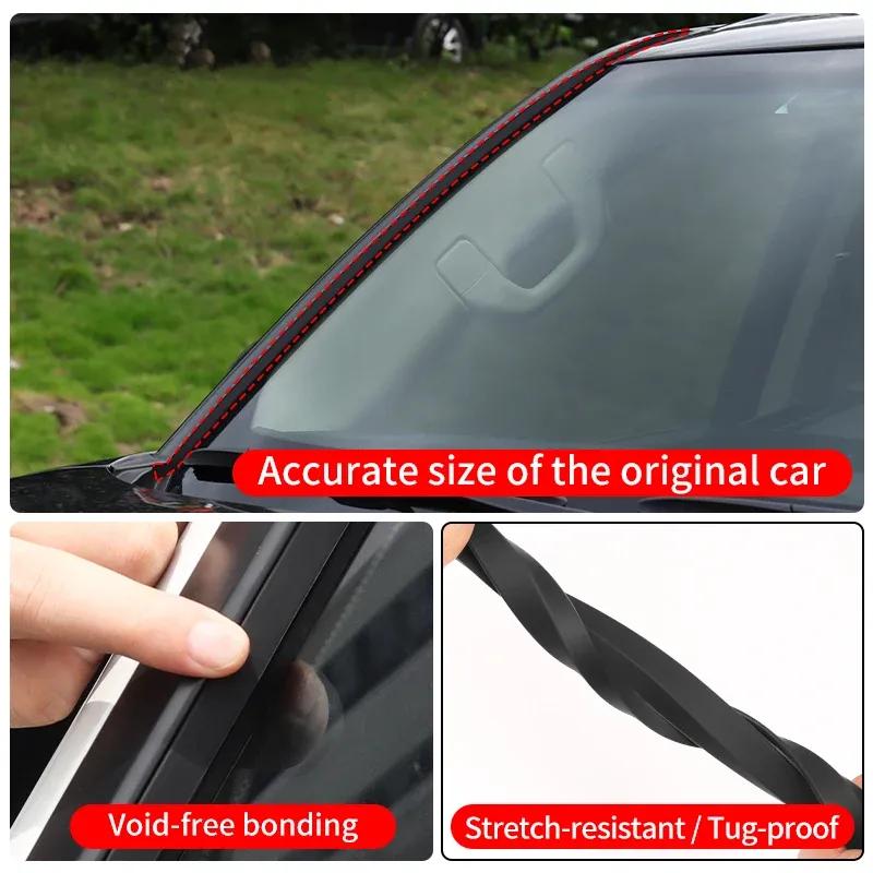 Front windshield sealing strip,For 2021-2026 Land Cruiser LC300,Lexus LX600 Sound insulation Dustproof Rubber strip Accessories