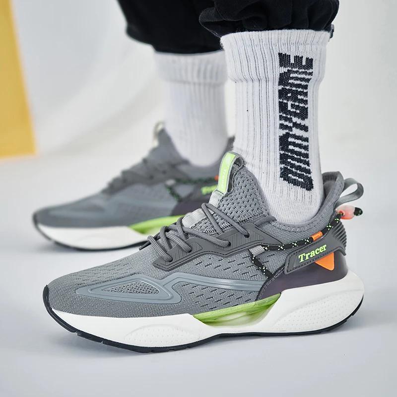 Pánské ležérní tenisky Běžecké boty Módní venkovní tenisky Módní sportovní obuv Síťované prodyšné Odpružení Basketbalová obuv