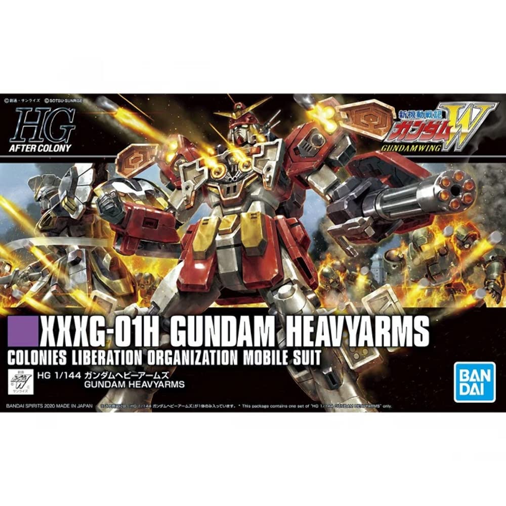 Bandai HGAC New Mobile Report Gundam Wing Gundam Heavyarms 1/144 Scale Plastic Model Kit