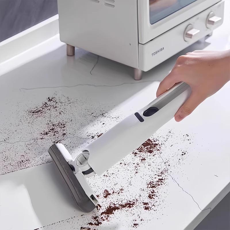 Compact Handheld Mop for Easy Cleaning - Absorbent Sponge for Desktops & Bathrooms