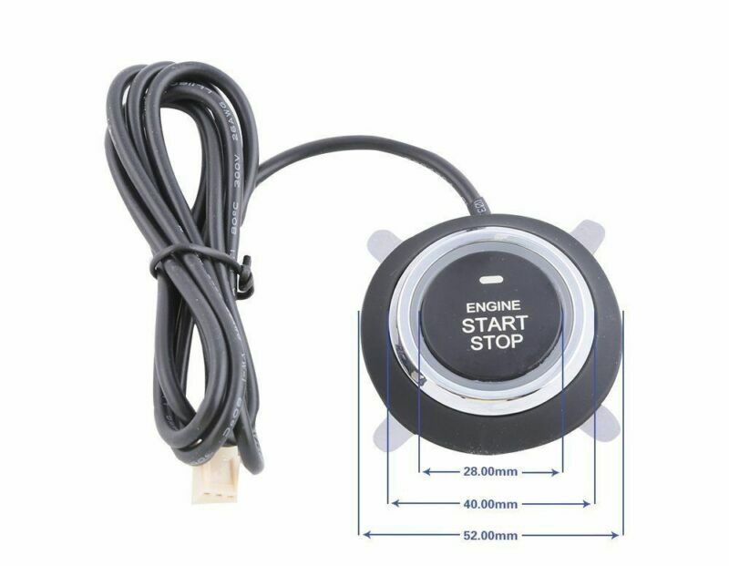 Car Security System Vibration Alarm Ignition Engine Start Push Button Remote C8