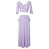 Oriental Mesh Print Belly Dance Performance Dress Set for Women