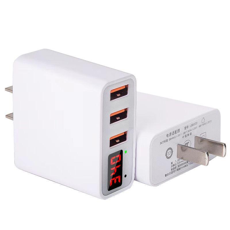 Digital Display Multi-Port Fast Charger for Vivo, Huawei, Xiaomi, Apple