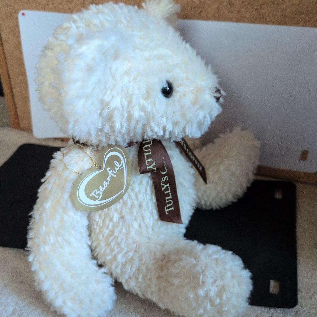 [USED] Tully's Bearful Teddy Bear 15th Anniversary Brown White