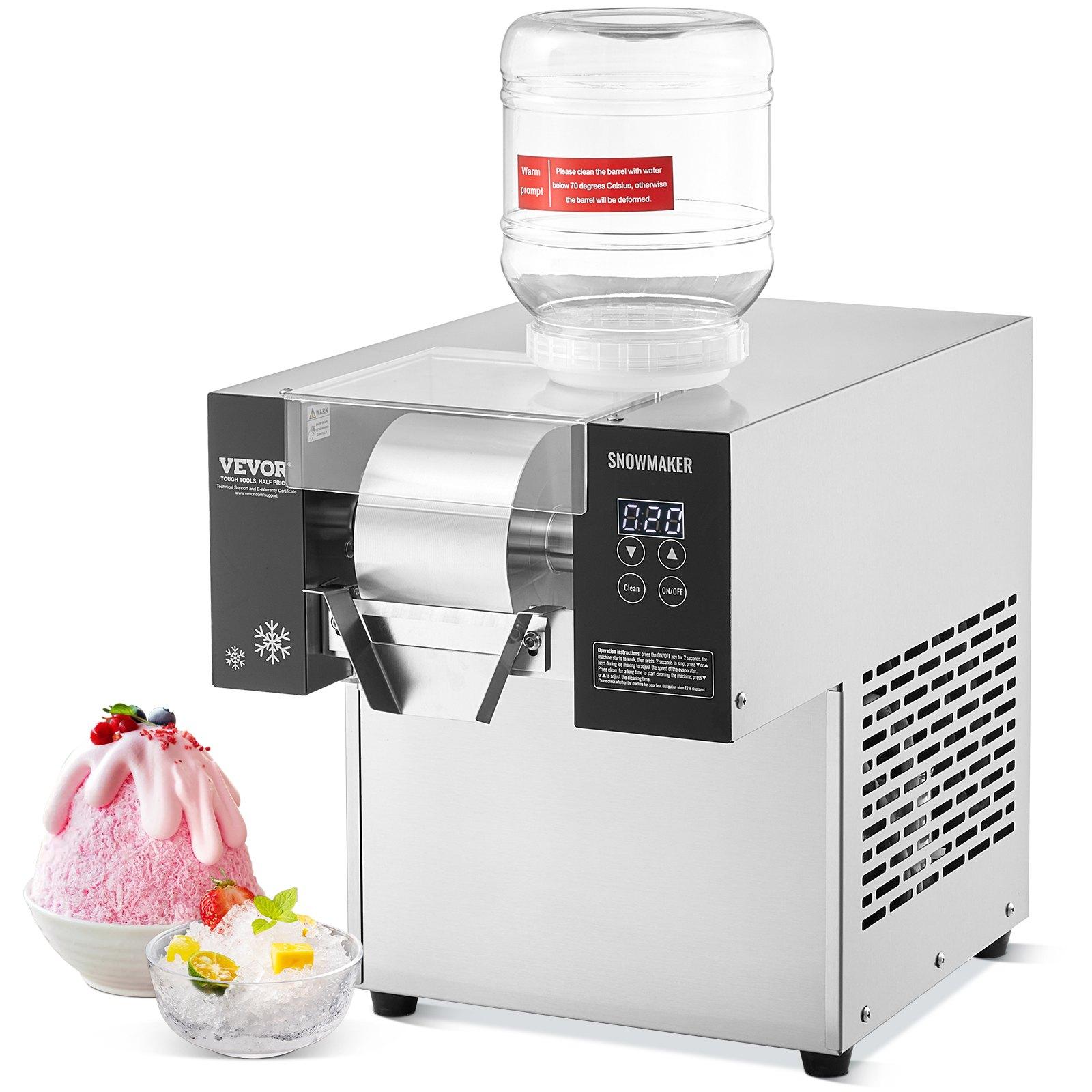 VEVOR Commercial Snowflake Ice Machine, 276LBS/24H