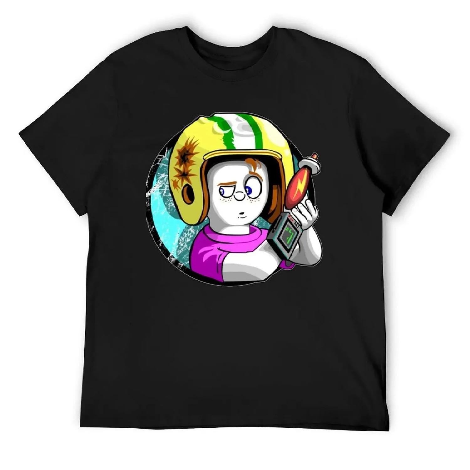 

Commander Keen T-Shirt heavyweights plus size tops boys whites T-shirt men XXXXXL чорний