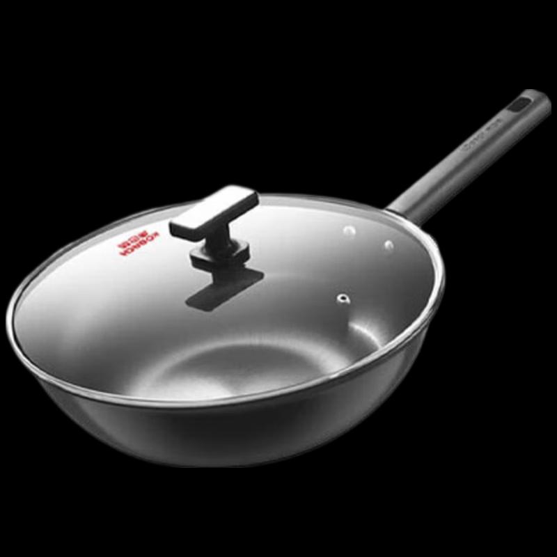 Kobach 32cm Non-Coated Refined Iron Wok
