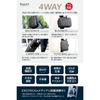 [Excitech Biz] Business Backpack 39L 2-Way Expandable 17-inch PC Black