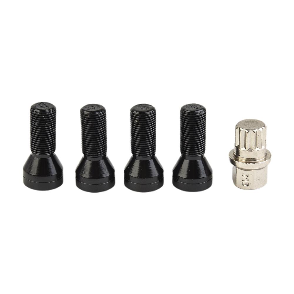Wheel Locking Bolts LUG NUTS Stainless Steel 1 X Key