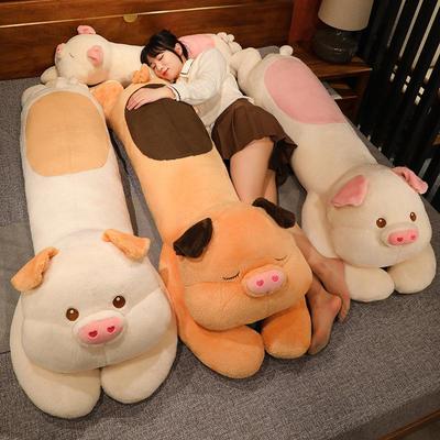 Giant Plush Pig Doll Pillow for Kids' Bedtime