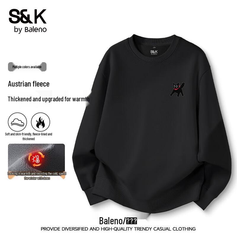 Baleno Men's S&K Fleece-Lined Crewneck Sweatshirt
